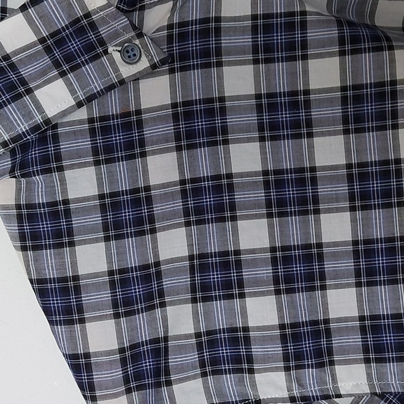 Dsquared Blue and White Plaid Made in Italy Button Down Shirt Size 48 - Picture 3 of 8